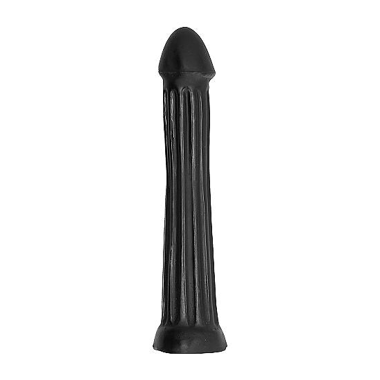 ALL BLACK - DILDO WITH PLUG 31 CM