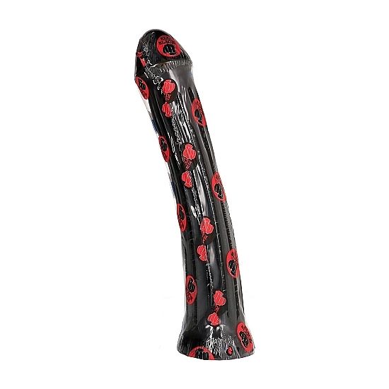 ALL BLACK - DILDO WITH PLUG 31 CM