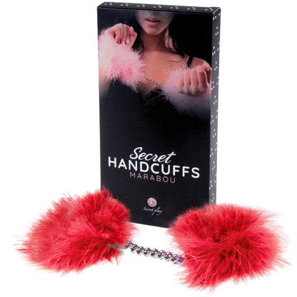 GIOCO SEGRETO - MANETTE MARABOU ROSSO - SECRETPLAY 100% FETISH | Lingerie Harness Boutique