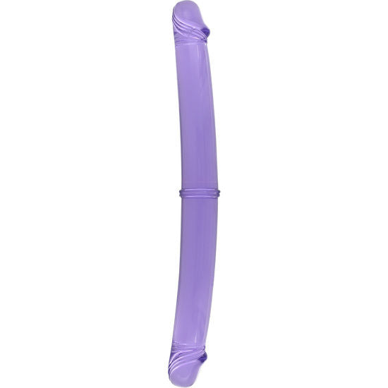 SEVEN CREATIONS - PENE DOPPIO 30 CM VIOLA - SEVEN CREATIONS | Lingerie Harness Boutique