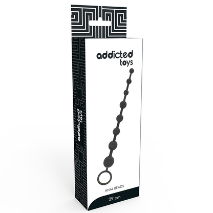 ADDICTED TOYS - PERLINE ANALI 29 CM NERO - ADDICTED TOYS | Lingerie Harness Boutique