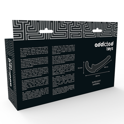 ADDICTED TOYS - DILDO CON RNA S SENZA SOTTOMISSIONE NERO - ADDICTED TOYS | Lingerie Harness Boutique