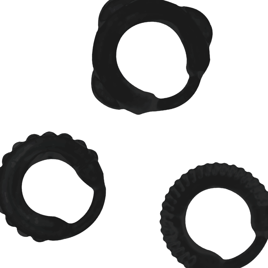 ADDICTED TOYS - BLACK C-RING SET