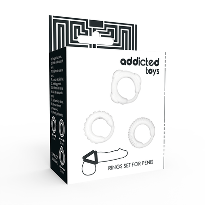 ADDICTED TOYS - SET C-RING TRASPARENTE - ADDICTED TOYS | Lingerie Harness Boutique