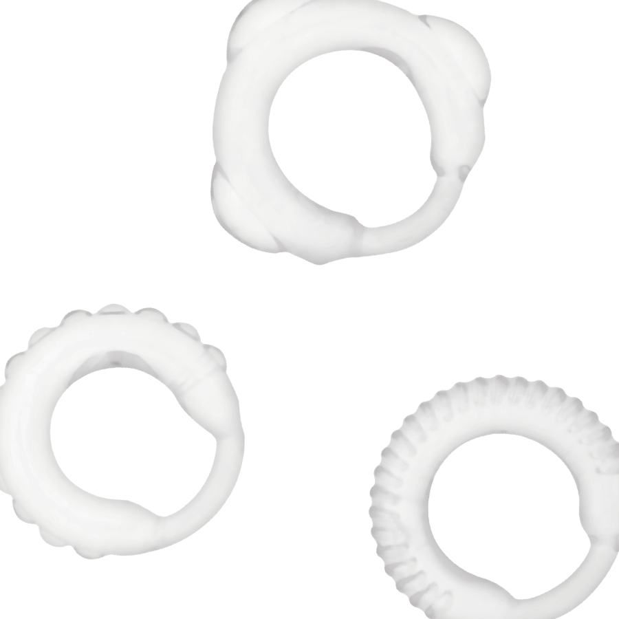 ADDICTED TOYS - SET C-RING TRASPARENTE - ADDICTED TOYS | Lingerie Harness Boutique