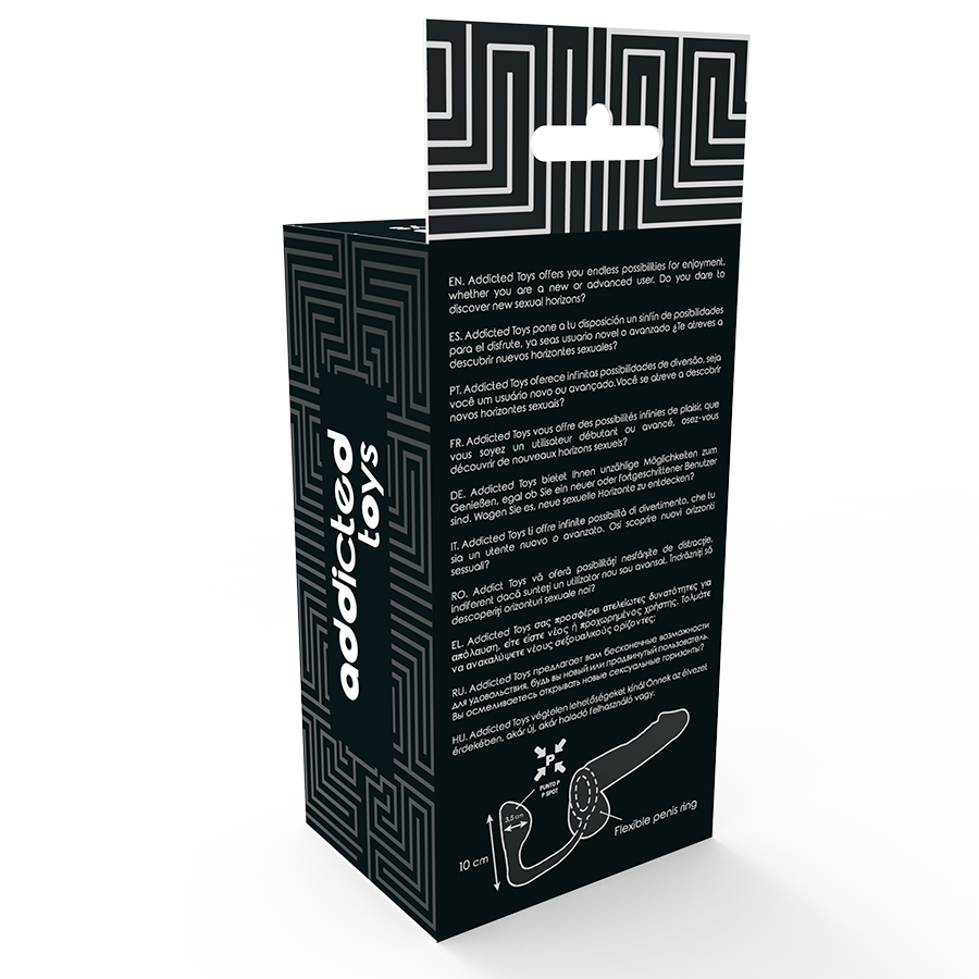 ADDICTED TOYS - PLUG ANALE CON ANELLO PENE NERO - ADDICTED TOYS | Lingerie Harness Boutique