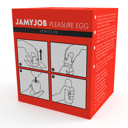 JAMYJOB - EGG MASTURBATORE VERSIONE ROSSA DISCRETT - JAMYJOB | Lingerie Harness Boutique