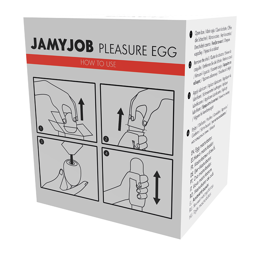 JAMYJOB - EGG MASTURBATOR EDIZIONE ROSSA DISCRETT - JAMYJOB | Lingerie Harness Boutique