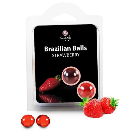 SECRETPLAY - 2 BRAZILIAN STRAWBERRY BALLS