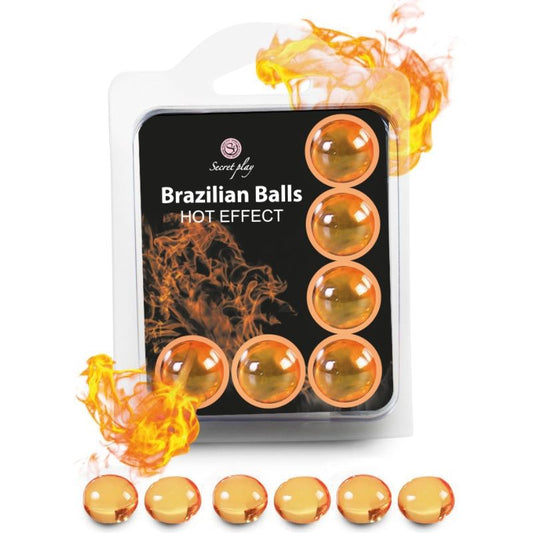 SECRETPLAY - SET 6 PALLINE BRASILIANE EFFETTO CALORE - SECRETPLAY COSMETIC | Lingerie Harness Boutique