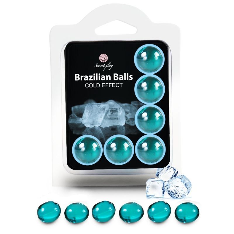 SECRETPLAY - SET 6 PALLINE BRASILIANE EFFETTO FREDDO - SECRETPLAY COSMETIC | Lingerie Harness Boutique