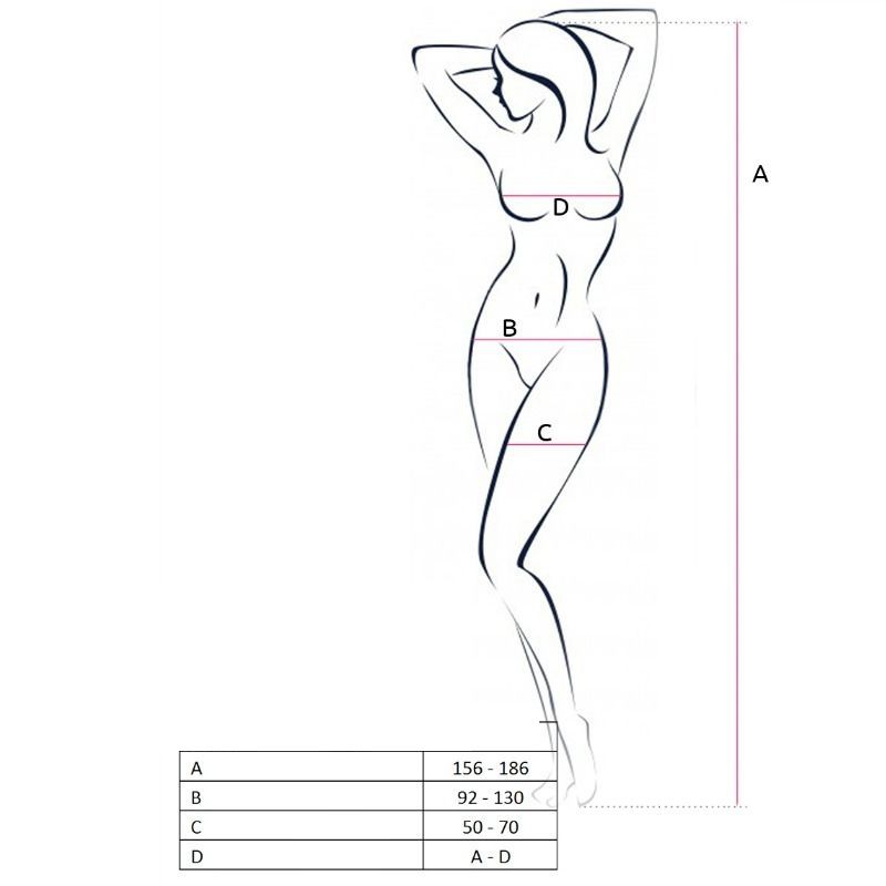 PASSION - DONNA BS057 BODYSTOCKING ROSSO TAGLIA UNICA - PASSION WOMAN | Lingerie Harness Boutique