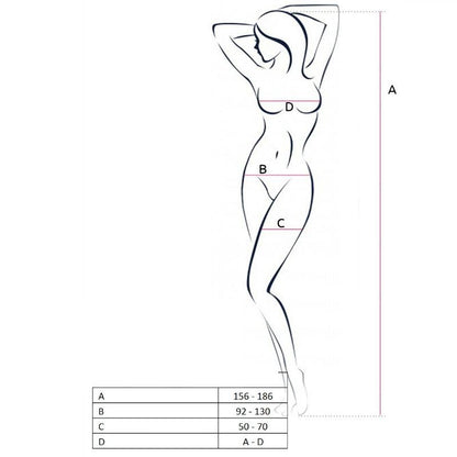 PASSION - DONNA BS057 BODYSTOCKING ROSSO TAGLIA UNICA - PASSION WOMAN | Lingerie Harness Boutique