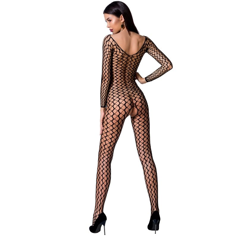 PASSION - WOMEN BS068 BLACK BODYSTOCKING ONE SIZE