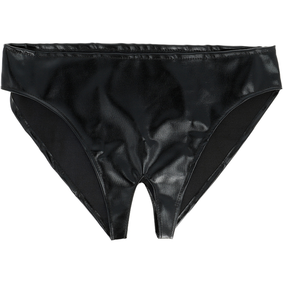 DARKNESS - MUTANDINE APERTE UNISEX TAGLIA UNICA - DARKNESS SENSATIONS | Lingerie Harness Boutique
