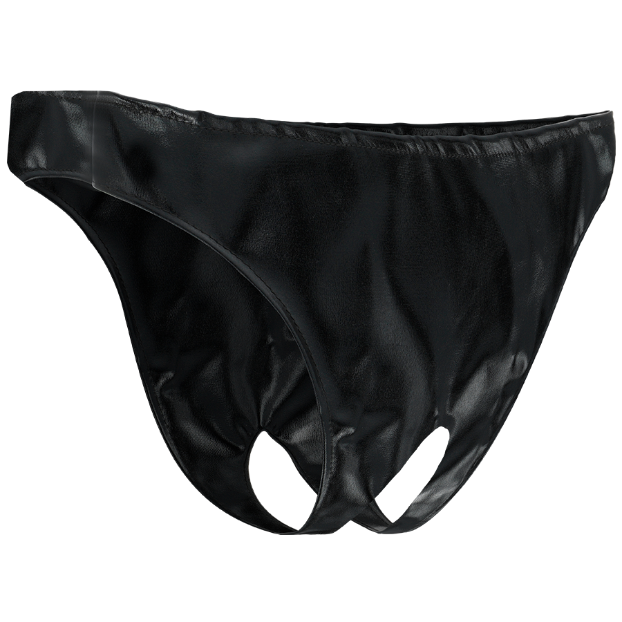 DARKNESS - MUTANDINE APERTE UNISEX TAGLIA UNICA - DARKNESS SENSATIONS | Lingerie Harness Boutique
