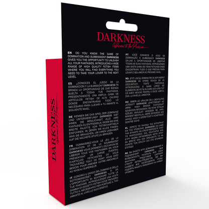 DARKNESS - HARNESS WITH HOLE ONE SIZE FITS ALL