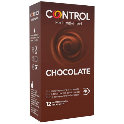 CONTROL - ADAPTA CHOCOLATE CONDOMS 12 UNITS - CONTROL CONDOMS | Lingerie Harness Boutique