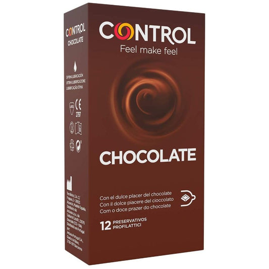 CONTROL - ADAPTA CHOCOLATE CONDOMS 12 UNITS - CONTROL CONDOMS | Lingerie Harness Boutique