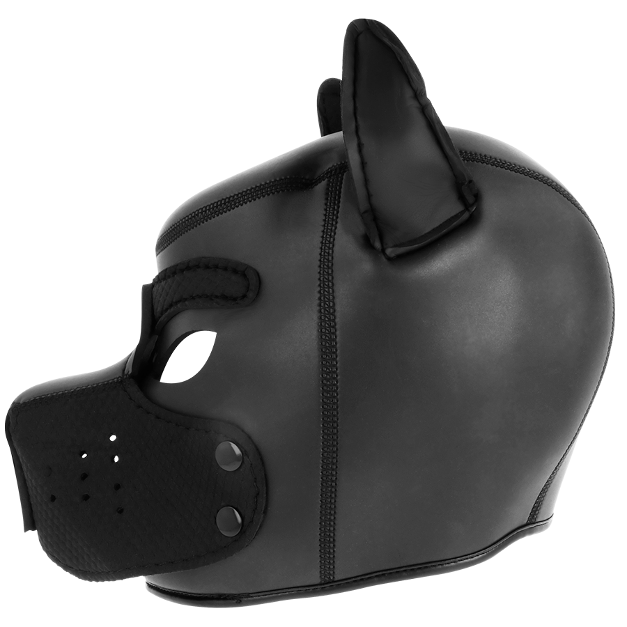 DARKNESS - MASCHERA PER CANI IN NEOPRENE CON MUSERELLA RIMOVIBILE L - DARKNESS BONDAGE | Lingerie Harness Boutique