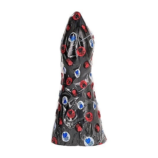 ALL BLACK - FISTING CON DILDO 39 CM - ALL BLACK | Lingerie Harness Boutique