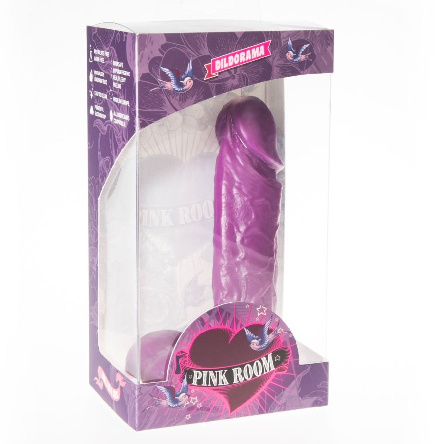 PINK ROOM - DILDO REALISTICO AMADEO VIOLA 15,5 CM - PINK ROOM | Lingerie Harness Boutique