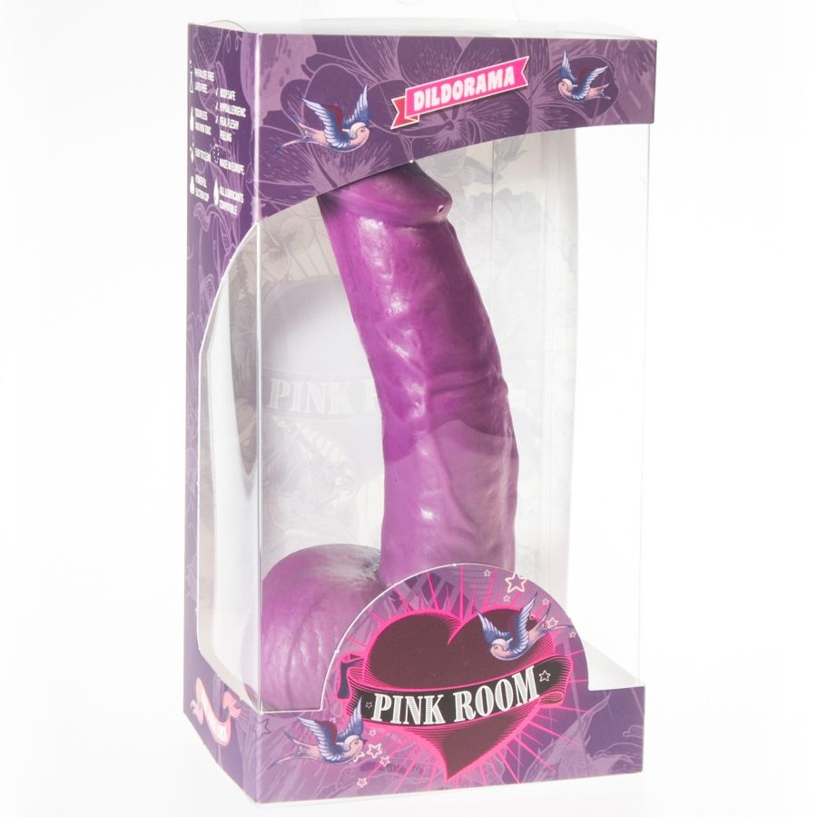 PINK ROOM - DILDO REALISTICO CONNOR VIOLA 16 CM - PINK ROOM | Lingerie Harness Boutique