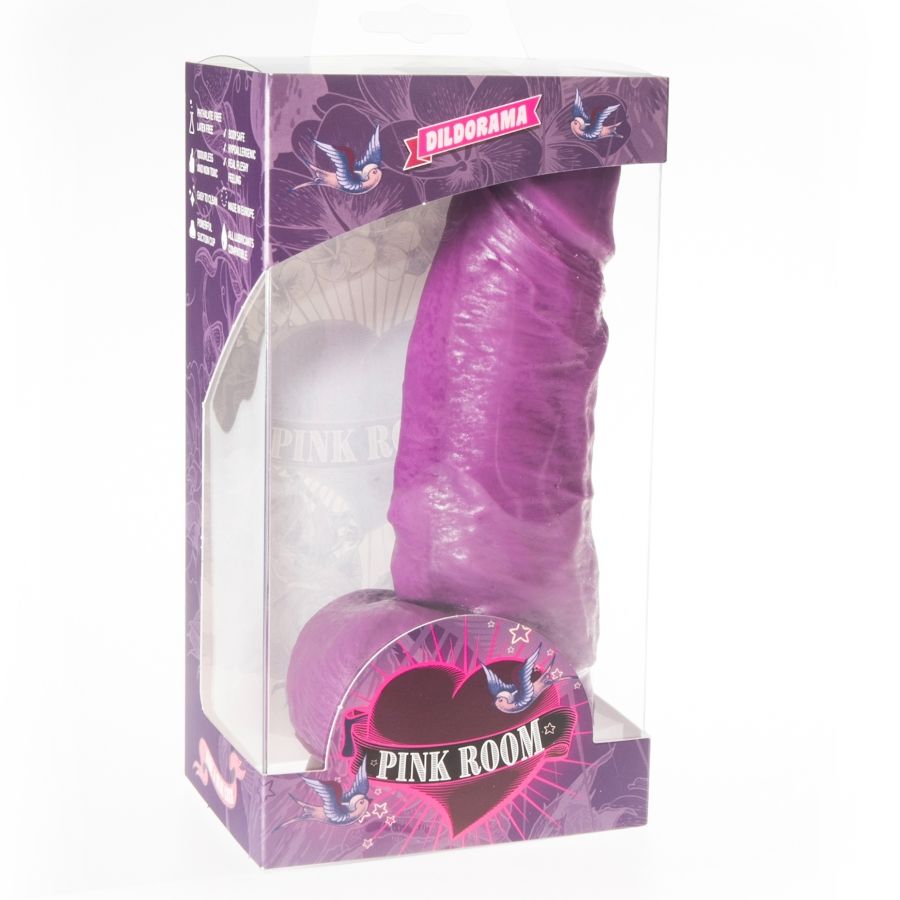 PINK ROOM - DILDO REALISTICO DAYAN VIOLA 17 CM - PINK ROOM | Lingerie Harness Boutique