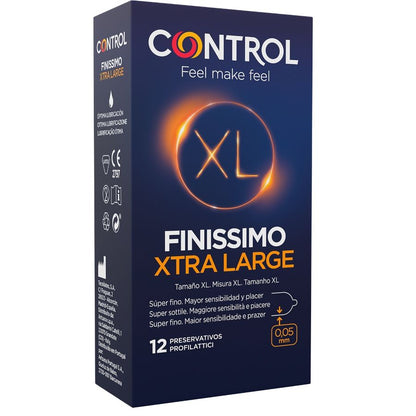 CONTROL - PRESERVATIVI FINISSIMO XL 12 UNITÀ - CONTROL CONDOMS | Lingerie Harness Boutique