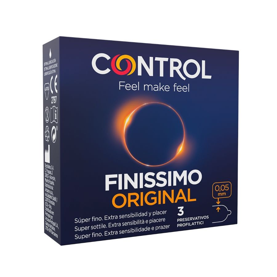 CONTROL - PRESERVATIVI FINISSIMO 3 UNITÀ - CONTROL CONDOMS | Lingerie Harness Boutique