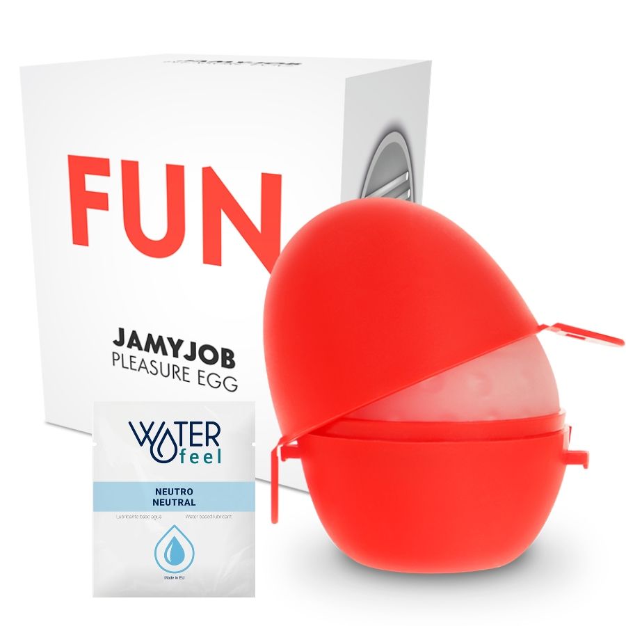 JAMYJOB - EGG MASTURBATOR EDIZIONE ROSSA DISCRETT - JAMYJOB | Lingerie Harness Boutique