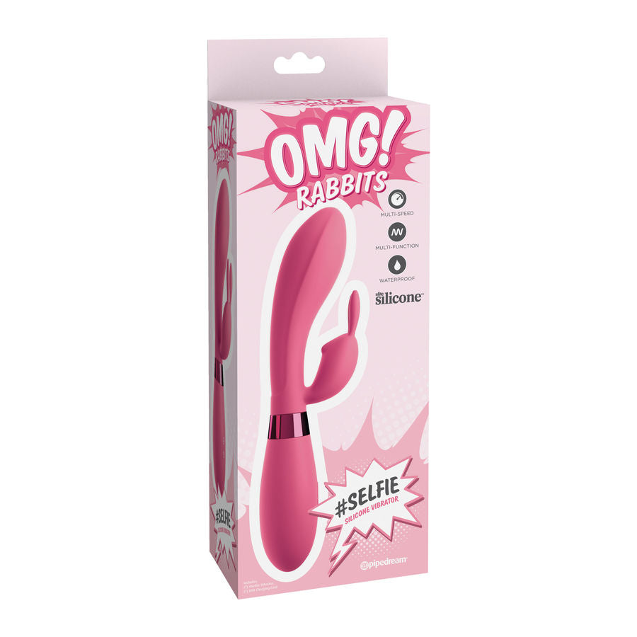 OMG - SELFIE SILICONE VIBRATOR PINK RABBIT