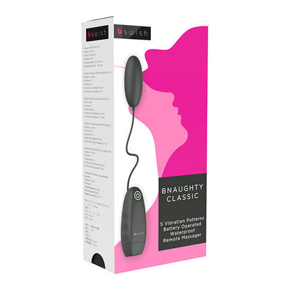 B SWISH - BNAUGHTY CLASSIC BLACK VIBRATING BULLET