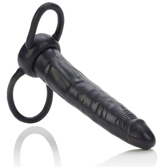 CALEXOTICS - ACCOMMODATOR DOPPIO PENETRATORE NERO - CALEXOTICS | Lingerie Harness Boutique