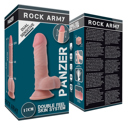 ROCKARMY - PANZER DUAL DENSITY 17 CM -O- 4.46 CM - ROCK ARMY | Lingerie Harness Boutique
