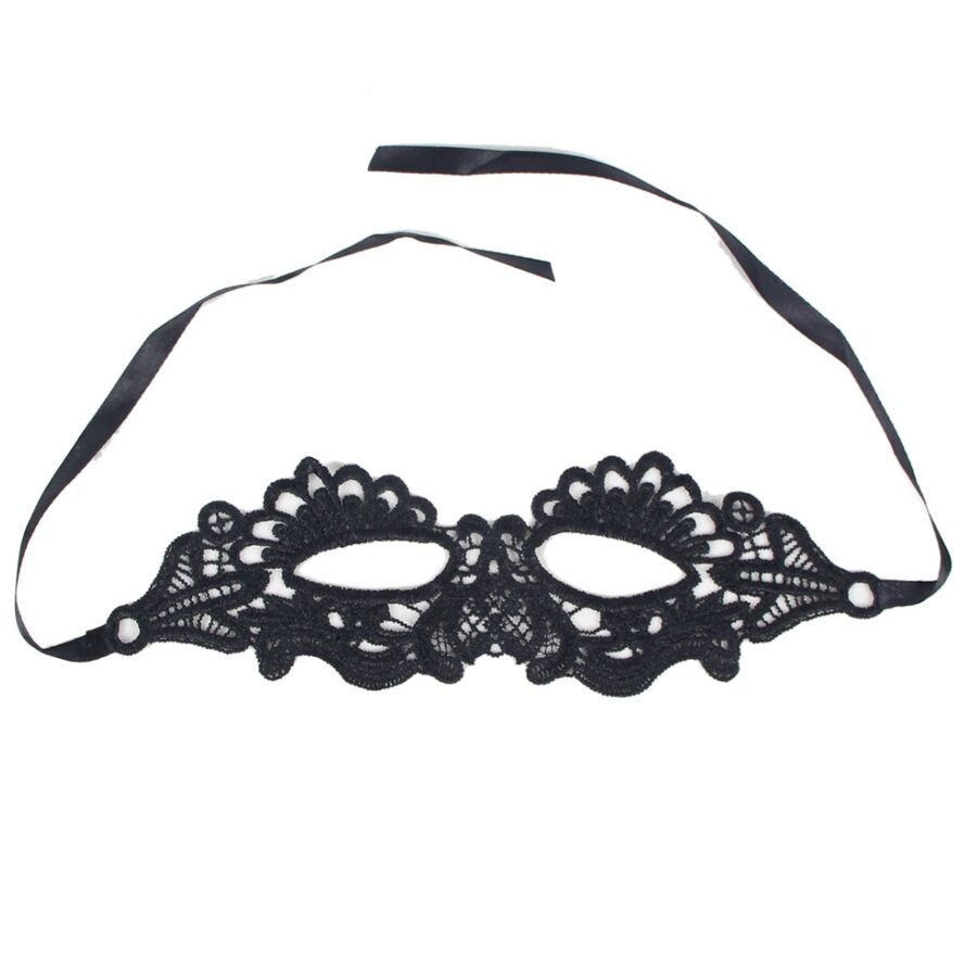 QUEEN LINGERIE - BLACK MASK ONE SIZE