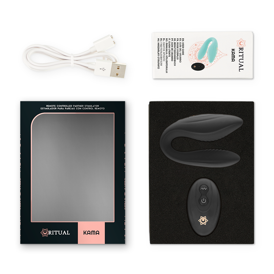 RITHUAL - TELECOMANDO KAMA PER COPPIE AQUA - RITHUAL | Lingerie Harness Boutique