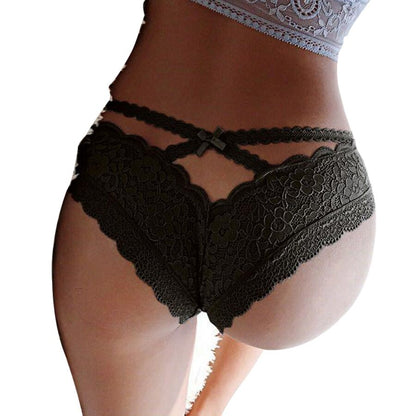 QUEEN LINGERIE - SLIP IN PIZZO FLOREALE S/M - QUEEN LINGERIE | Lingerie Harness Boutique