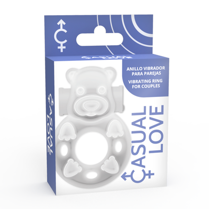 CASUAL LOVE - 26 TRANSPARENT BUNNY VIBRATING RING