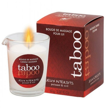 RUF - CANDELA DA MASSAGGIO TABOO PER LUI JEUX INTERDITS AROMA DI LICHENE SELVAGGIO - RUF | Lingerie Harness Boutique