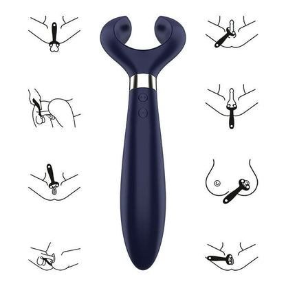 SATISFYER - DIVERTIMENTO INFINITO MULTI VIBRATOR 3 NERO - SATISFYER PARTNER | Lingerie Harness Boutique
