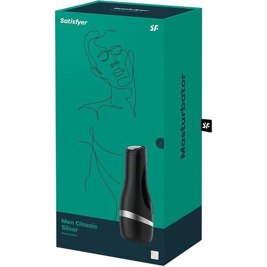SATISFYER - MASTURBADOR CLASSICO NERO DA UOMO - SATISFYER MEN | Lingerie Harness Boutique