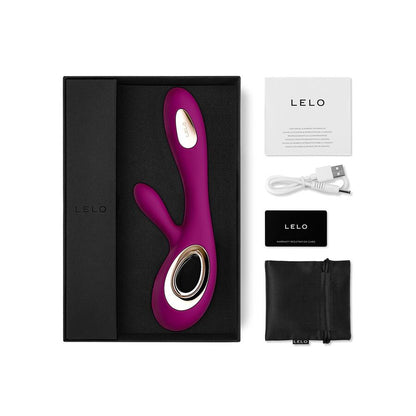 LELO - SORAYA VIBRATORE WAVE RABBIT DEEP ROSE - LELO | Lingerie Harness Boutique