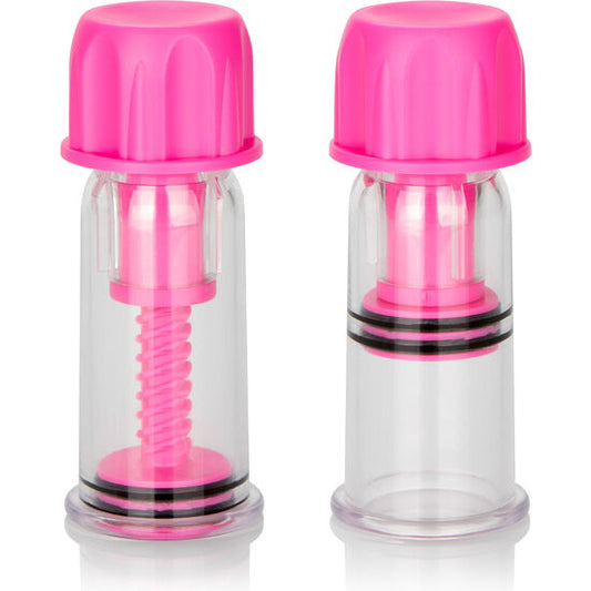 CALEXOTICS - VACCUM TWIST PINK NIPPLE SUCTION CUP - CALEXOTICS | Lingerie Harness Boutique