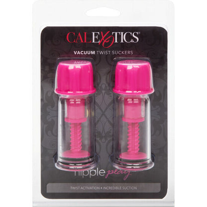 CALEXOTICS - VACCUM TWIST PINK NIPPLE SUCTION CUP - CALEXOTICS | Lingerie Harness Boutique