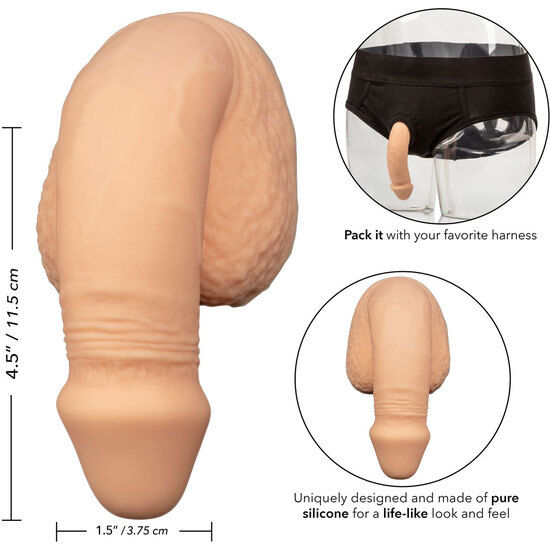 CALEXOTICS - IMBALLAGGIO IN SILICONE PENE 12.75 CM CARNE - CALEXOTICS | Lingerie Harness Boutique