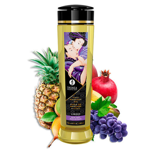 SHUNGA - OLIO DA MASSAGGIO EROTICO LIBIDO 240 ML - SHUNGA OILS | Lingerie Harness Boutique