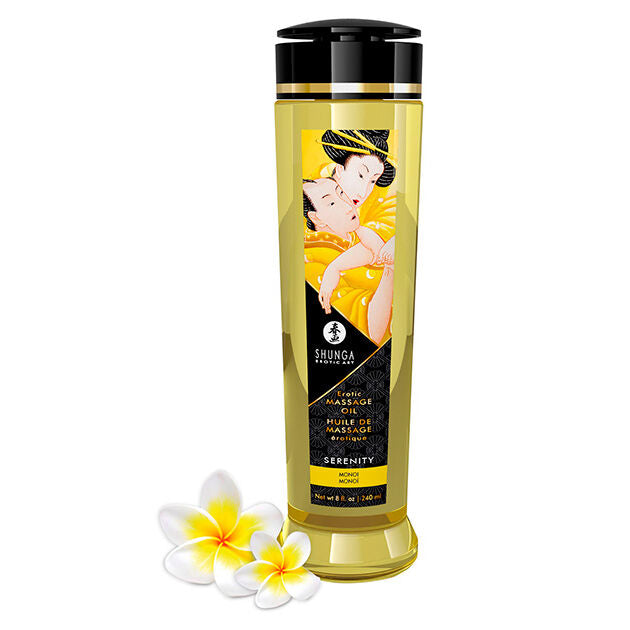 SHUNGA - OLIO DA MASSAGGIO EROTICO SERENITÀ 240 ML - SHUNGA OILS | Lingerie Harness Boutique
