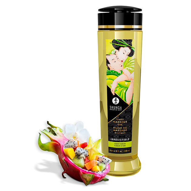 SHUNGA - OLIO DA MASSAGGIO EROTICO IRRESISTIBILE 240ML - SHUNGA OILS | Lingerie Harness Boutique