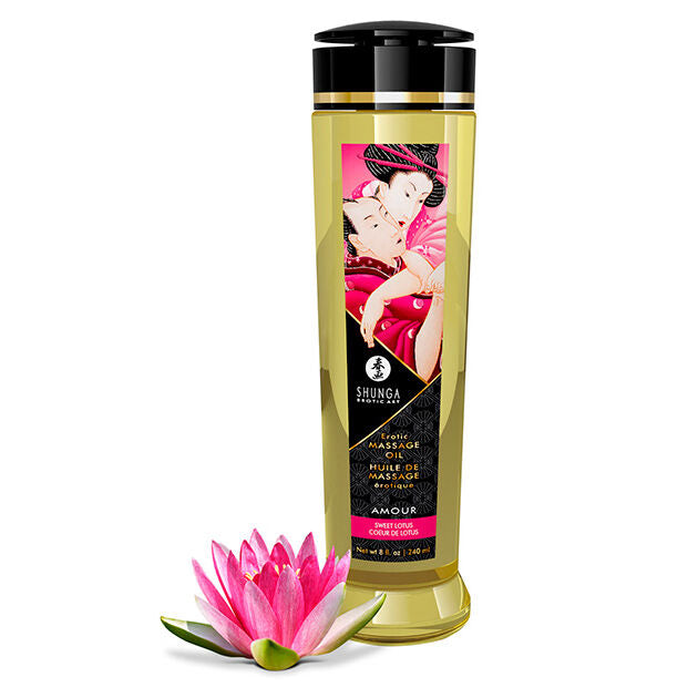 SHUNGA - OLIO DA MASSAGGIO EROTICO DAMORE 240 ML - SHUNGA OILS | Lingerie Harness Boutique